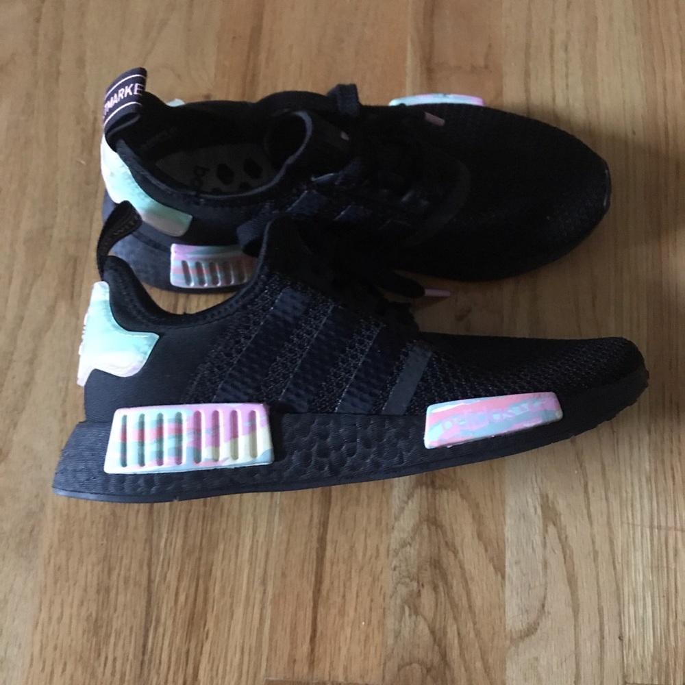 adidas black womens NMDs